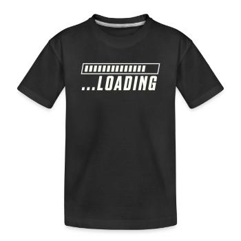 Progression du chargement de la barre de chargement - T-shirt bio Premium Enfant - noir - Devant