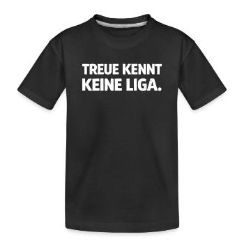 Loyalty Knows No League – Football Statement Shirt - Kids' Premium Organic T-Shirt - black - Front