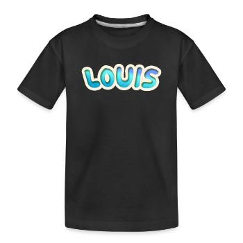 Job Louis - Kids' Premium Organic T-Shirt - black - Front