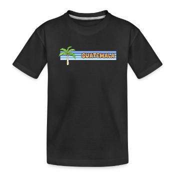 Gift for Guatemala - Kids' Premium Organic T-Shirt - black - Front