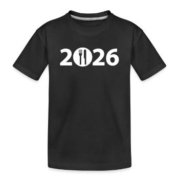 Chef 2026, Chef 2026, Restaurant 2026 - T-shirt bio Premium Enfant - noir - Devant