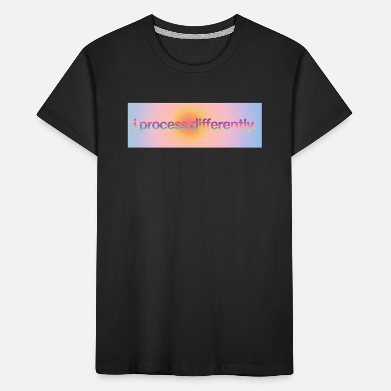 I process differently Kids' Premium Organic T-Shirt