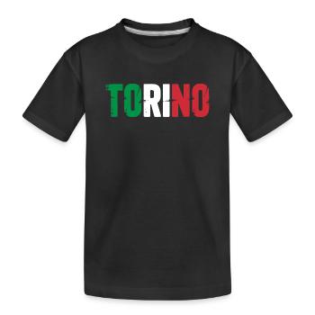 Turin, Italie - T-shirt bio Premium Enfant - noir - Devant