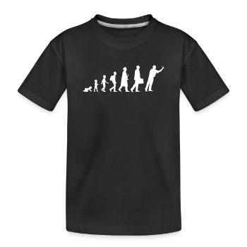 Enfant joueur de fléchettes - T-shirt bio Premium Enfant - noir - Devant