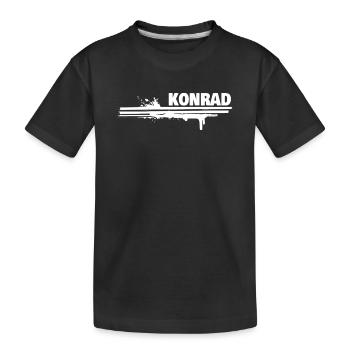 Malerei Konrad - Kinder Premium Bio T-Shirt - Schwarz - Vorne