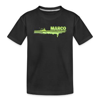 Peindre Marco - T-shirt bio Premium Enfant - noir - Devant