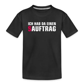 Single Status Minimalist T-Shirt - Kinder Premium Bio T-Shirt - Schwarz - Vorne