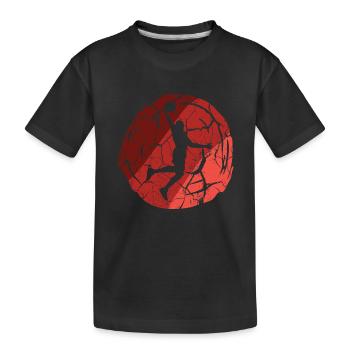Joueur de basket-ball vintage Dunking Joueur de basket-ball - T-shirt bio Premium Enfant - noir - Devant