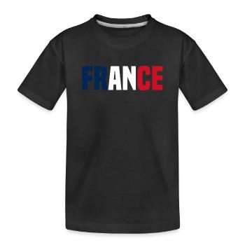 France - T-shirt bio Premium Enfant - noir - Devant