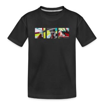 Trilogie de couleurs, de lignes et de surfaces ! - T-shirt bio Premium Enfant - noir - Devant