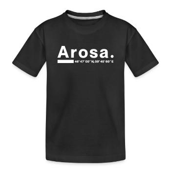 Coordonnées Arosa Grisons Aroser Aroserin - T-shirt bio Premium Enfant - noir - Devant