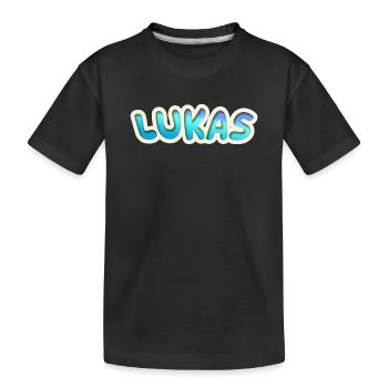Gift for Lukas - Kids' Premium Organic T-Shirt - black - Front