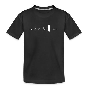 Planche de surf Surfer - T-shirt bio Premium Enfant - noir - Devant