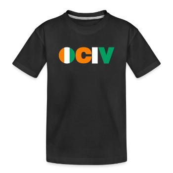 Côte d’Ivoire - T-shirt bio Premium Enfant - noir - Devant