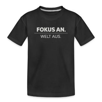 Success, Focus, Trust - Kids' Premium Organic T-Shirt - black - Front