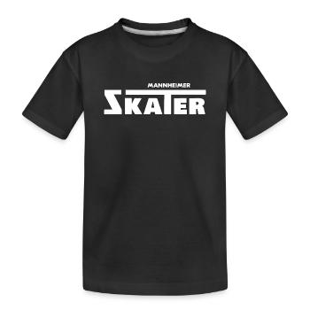 Mannheimer Skater, / Mannheim, skating - Kinder Premium Bio T-Shirt - Schwarz - Vorne