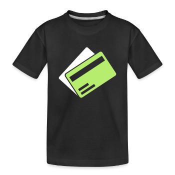 Carte de crédit - T-shirt bio Premium Enfant - noir - Devant