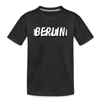 Berlin - Kinder Premium Bio T-Shirt - Schwarz - Vorne