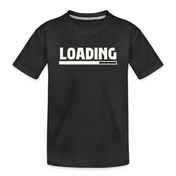 Loading - Kids' Premium Organic T-Shirt - black - Front