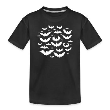 Bats - T-Shirts, Sweatshirts, Hats & Backpacks - Kids' Premium Organic T-Shirt - black - Front