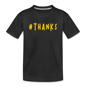 VIELEN DANK. DANKE. VIELEN DANK. JAHRESTAG. GEBURT. - Kinder Premium Bio T-Shirt - Schwarz - Vorne