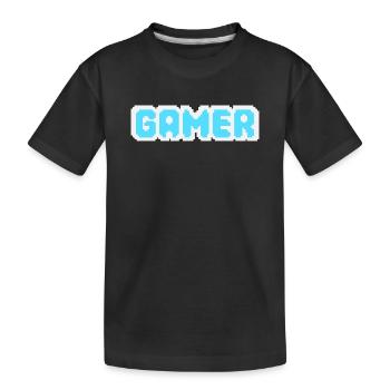 Gamer Pixel - T-shirt bio Premium Enfant - noir - Devant