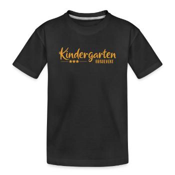 Kindergarten Graduate - School Enrollment - Kita - Kids' Premium Organic T-Shirt - black - Front