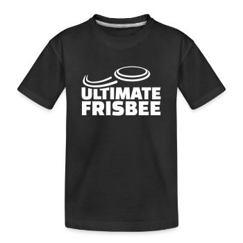 Ultimate Frisbee - Kids' Premium Organic T-Shirt - black - Front