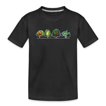 Fruits et fruits - T-shirt bio Premium Enfant - noir - Devant