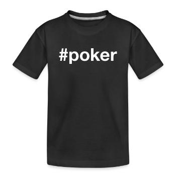 Poker Hashtag - T-shirt bio Premium Enfant - noir - Devant