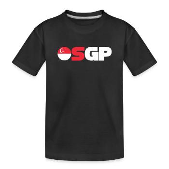 Singapour - T-shirt bio Premium Enfant - noir - Devant