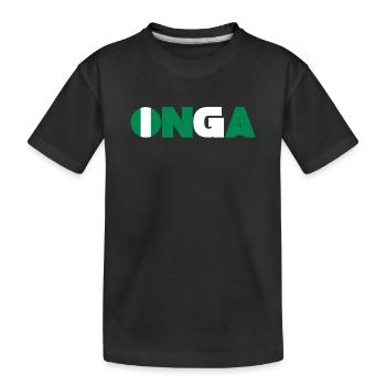 Nigéria - T-shirt bio Premium Enfant - noir - Devant