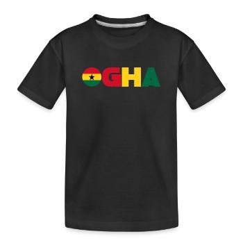 Ghana - T-shirt bio Premium Enfant - noir - Devant