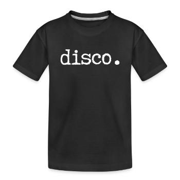 Disco - Kinder Premium Bio T-Shirt - Schwarz - Vorne