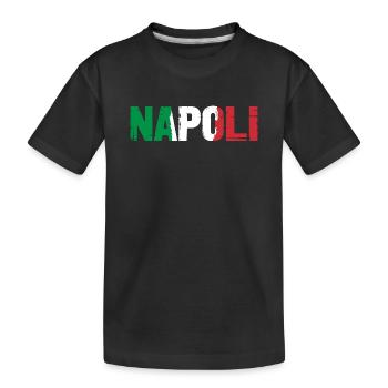 Napoli Neapel Italien - Kinder Premium Bio T-Shirt - Schwarz - Vorne