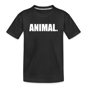 ANIMAL - Kids' Premium Organic T-Shirt - black - Front