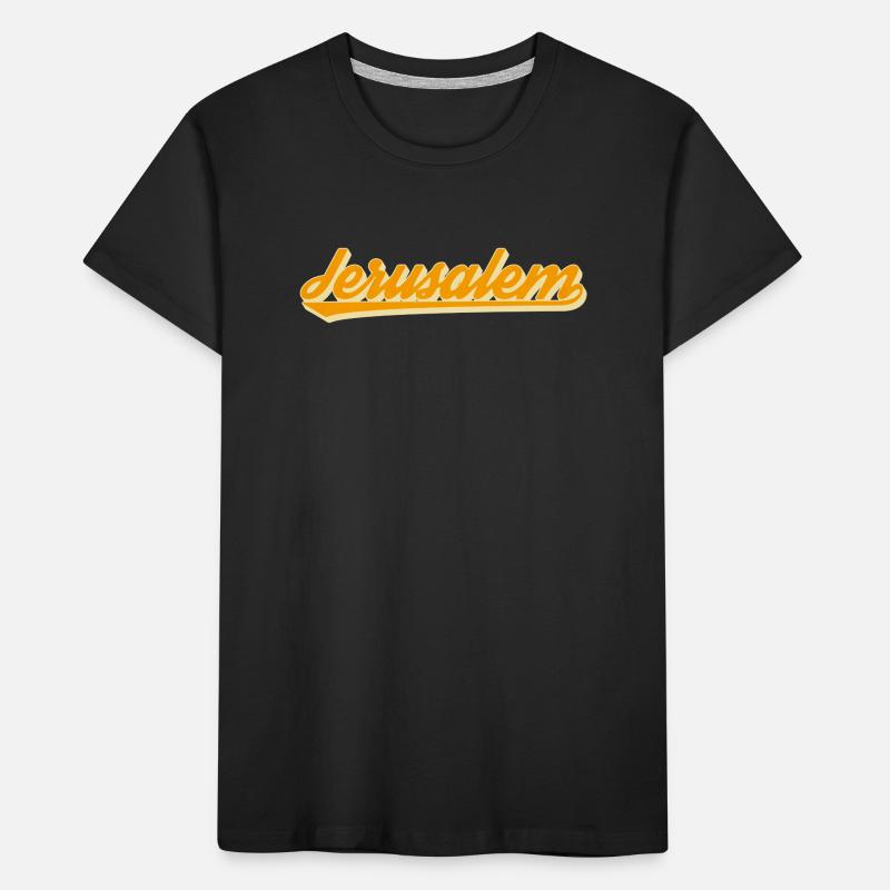 Script rétro de Jérusalem T-shirt bio Premium Enfant