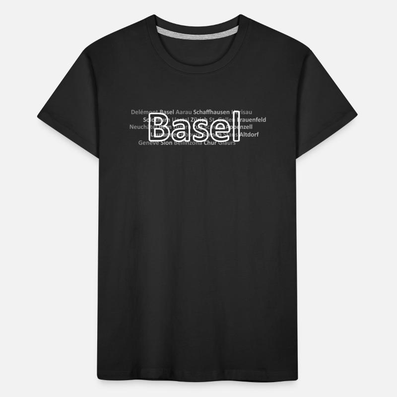 Schweizer Städte Basel Kinder Premium Bio T-Shirt