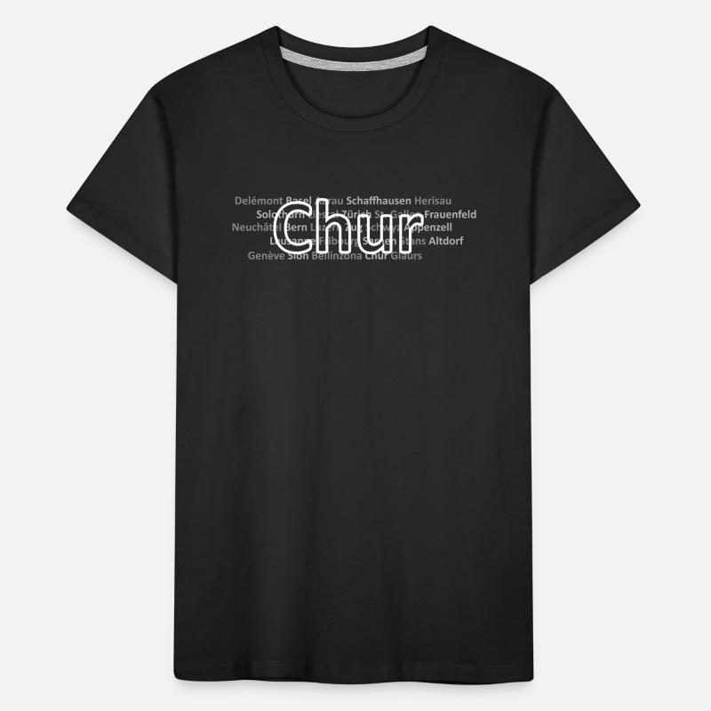 Schweizer Städte Chur Kinder Premium Bio T-Shirt