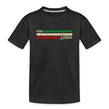 Italia - Pisa - Italien - Italy - Kids' Premium Organic T-Shirt - black - Front