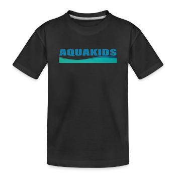 AQUAKIDS - Kinder Premium Bio T-Shirt - Schwarz - Vorne