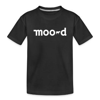 Mood Cow Pun Minimal - T-shirt bio Premium Enfant - noir - Devant