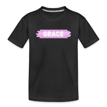 Gift for Grace - Kids' Premium Organic T-Shirt - black - Front