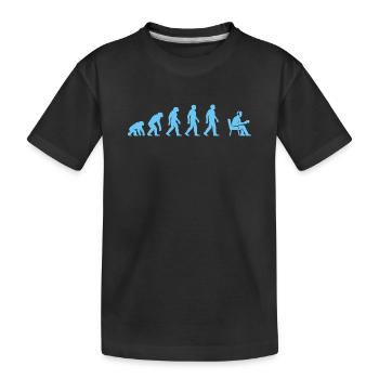 Évolution vers le travail de bureau - T-shirt bio Premium Enfant - noir - Devant