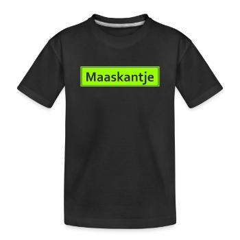 Maaskantje - Oranje - Niederlande - Nederland - Kinder Premium Bio T-Shirt - Schwarz - Vorne