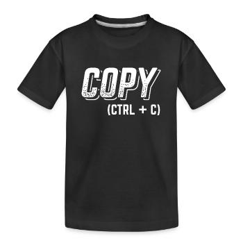 Comic partenaires Papa Mamakind T-shirt Copie - T-shirt bio Premium Enfant - noir - Devant