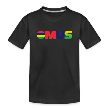 Mauritius - Kids' Premium Organic T-Shirt - black - Front