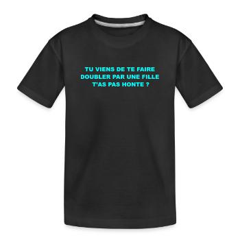 Autocollant Punchline Voiture - T-shirt bio Premium Enfant - noir - Devant