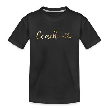 entraîneur - T-shirt bio Premium Enfant - noir - Devant