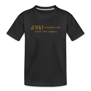 Codez l’héritage - T-shirt bio Premium Enfant - noir - Devant